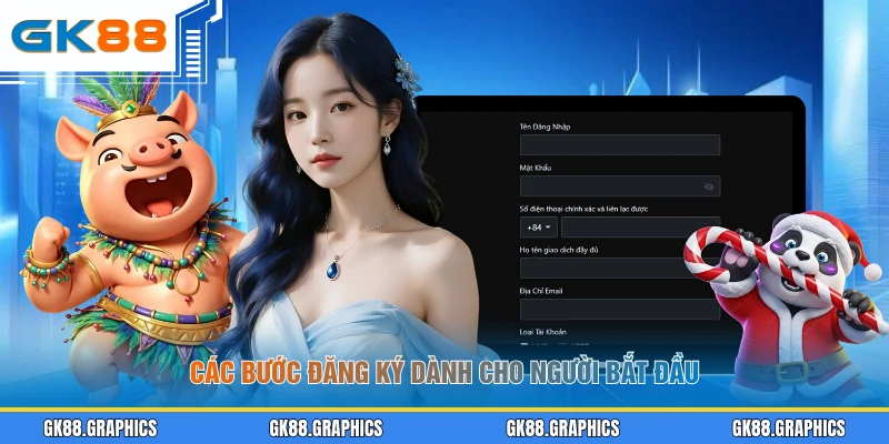 Các bước đăng ký dành cho người bắt đầu