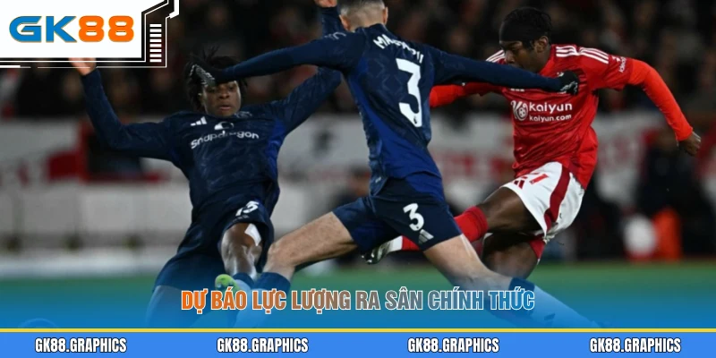 Dự báo lực lượng ra sân chính thức